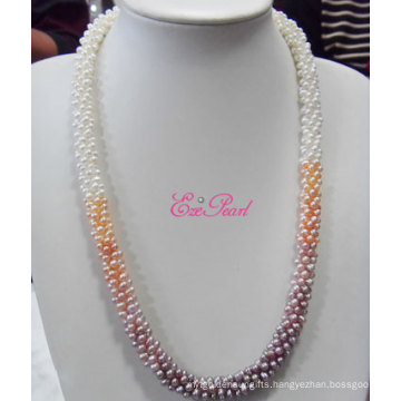 4-5mm Long Rice Natural Pearl Necklace